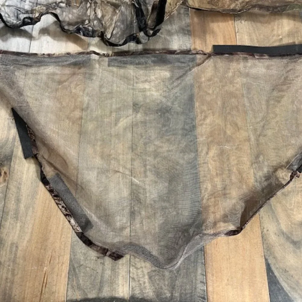 Set of 3 camo hunting face / neck netting garments